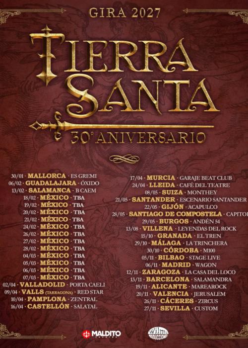 Cartel de Tierra Santa en Granada