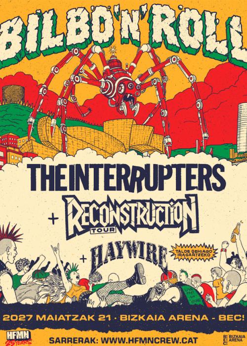 Cartel de The Interrupters en Bilbao