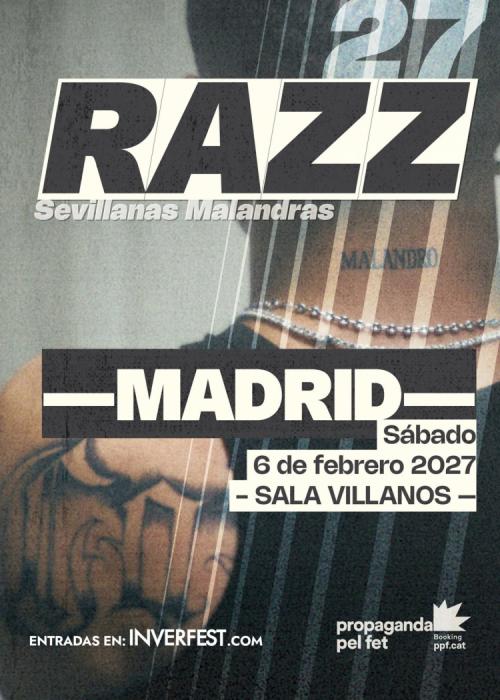Cartel de Concierto de Razz en Madrid