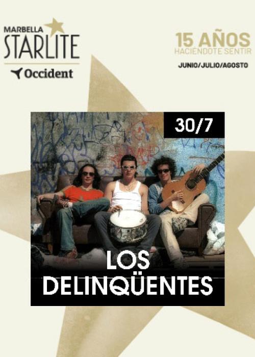 Cartel de Concierto de Los Delinqüentes en Marbella