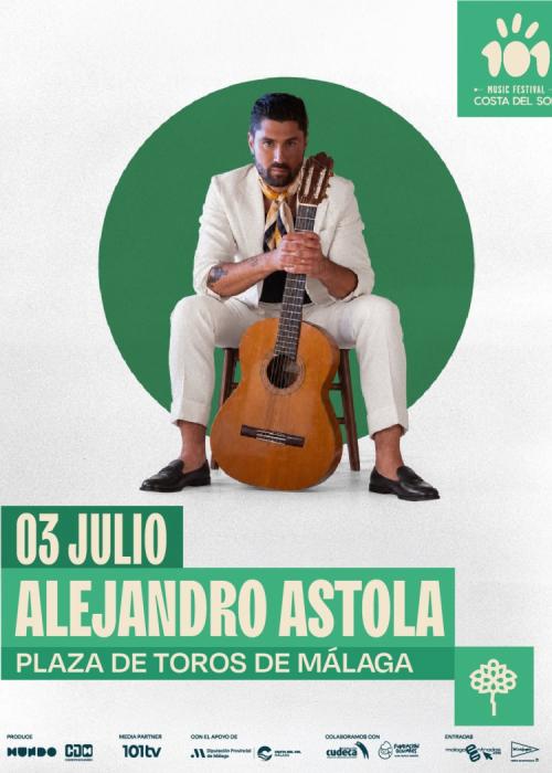 Cartel de Concierto de Alejandro Astola en Málaga