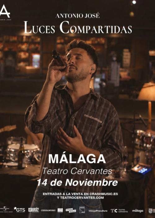 Cartel de Concierto de Antonio José en Málaga