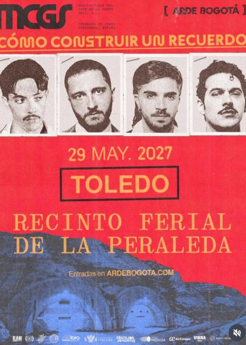 Cartel de Concierto de Arde Bogotá en Toledo