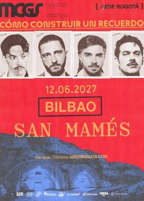 Cartel de Concierto de Arde Bogotá en Bilbao