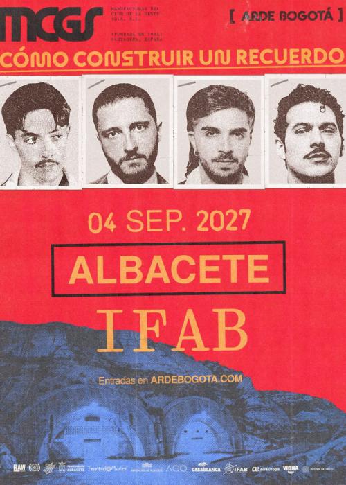 Cartel de Concierto de Arde Bogotá en Albacete