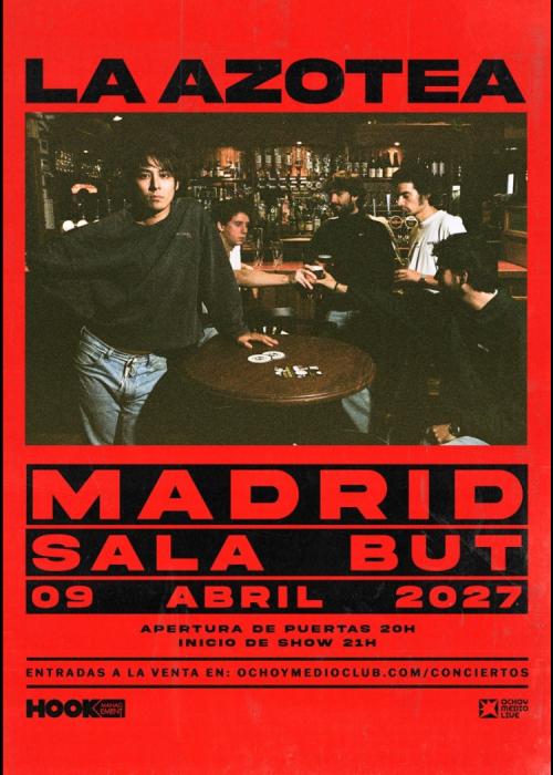 Cartel de Concierto de La Azotea en Madrid