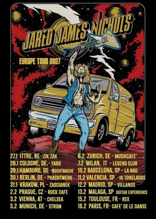 Cartel de Jared James Nichols en Valencia