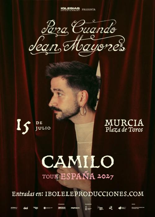 Cartel de Concierto de Camilo en Murcia