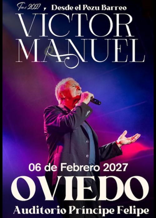 Cartel de Concierto de Victor Manuel en Oviedo