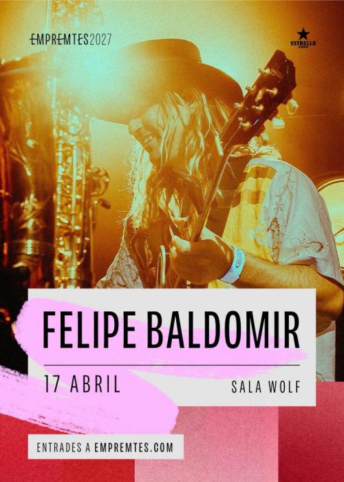Cartel de Concierto de Felipe Baldomir en Barcelona