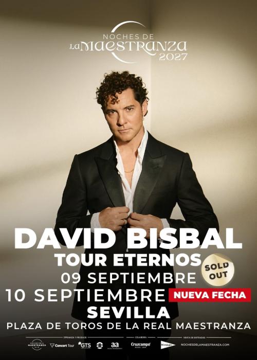Cartel de Concierto de David Bisbal en Sevilla (Nueva Fecha)