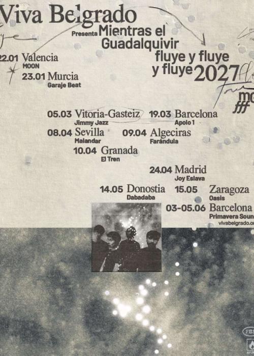 Cartel de Concierto de Viva Belgrado en Valencia