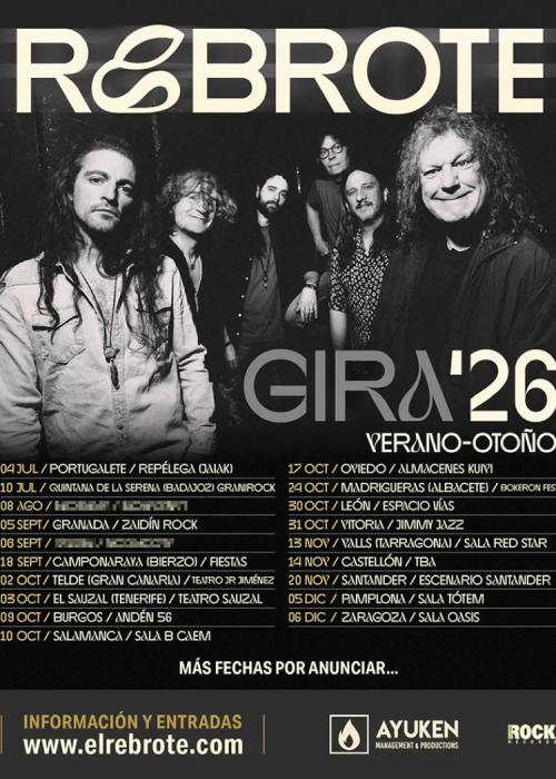 Cartel de Concierto de Rebrote (Iñaki Uoho) en Santander