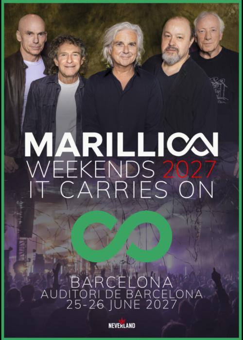 Cartel de Marillion Weekend Barcelona 2027