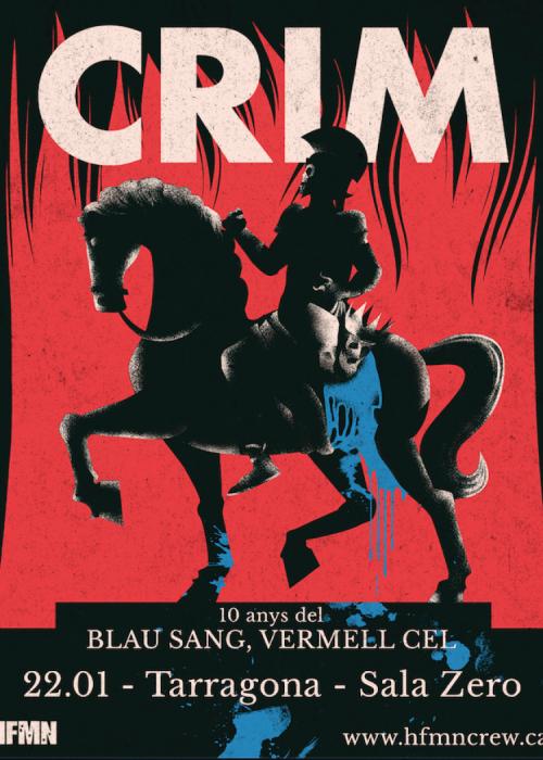 Cartel de Concierto de CRIM en Tarragona