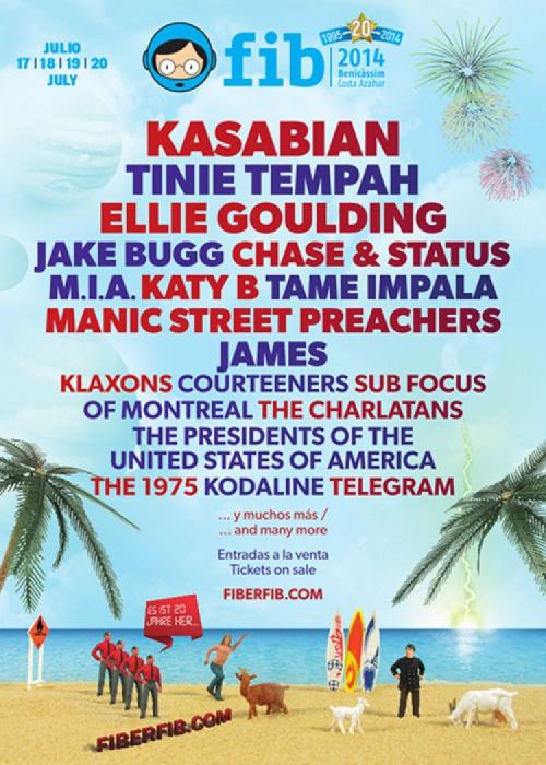 Cartel de  FIB Festival Internacional de Benicàssim 2014