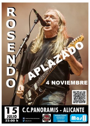 Cartel de Concierto de Rosendo en Alicante