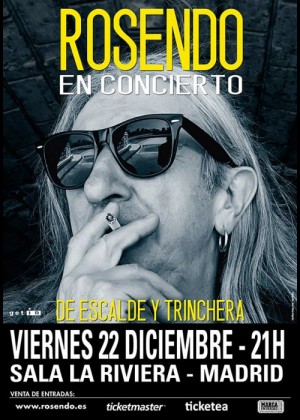 Cartel de Concierto de Rosendo en Madrid