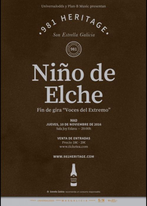 Concierto de Niño de Elche en Madrid