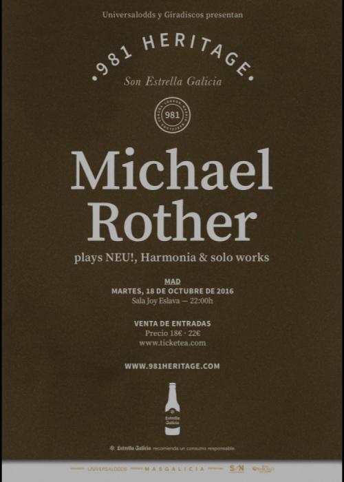 Concierto de Michael Rother en Madrid