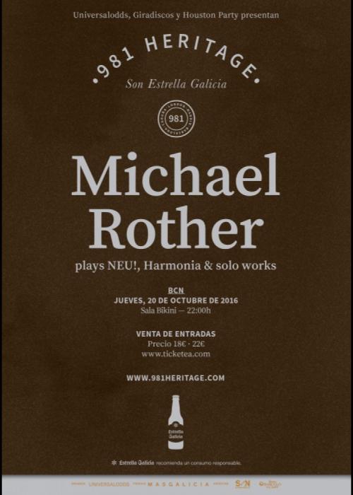 Concierto de Michael Rother en Barcelona