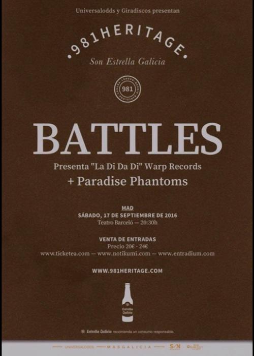 Concierto de Battles en Madrid