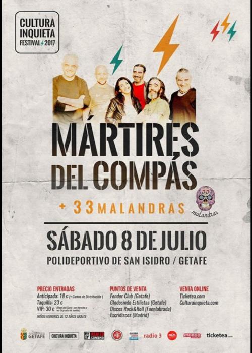 Concierto de Mártires del Compás en Getafe