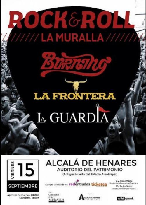 Concierto de Burning + La Frontera + La Guardia en Alcalá de Henares