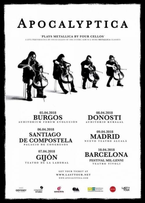 Concierto de Apocalyptica en Barcelona