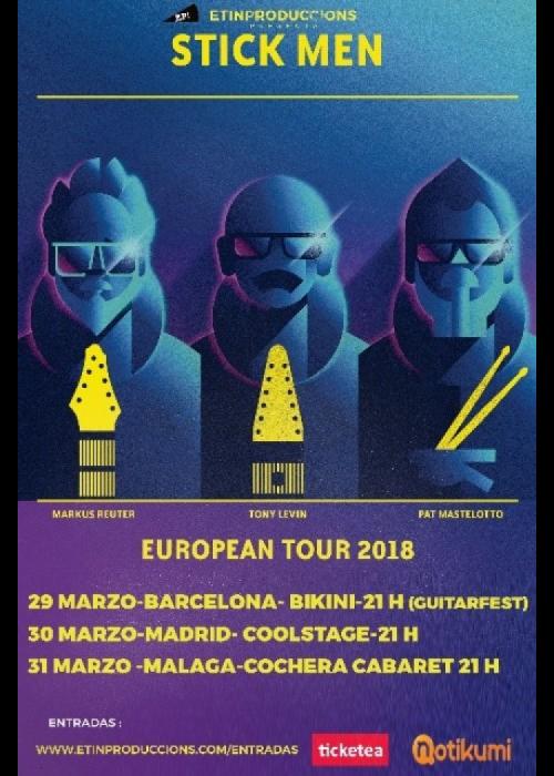 Concierto de Stick Men en Barcelona