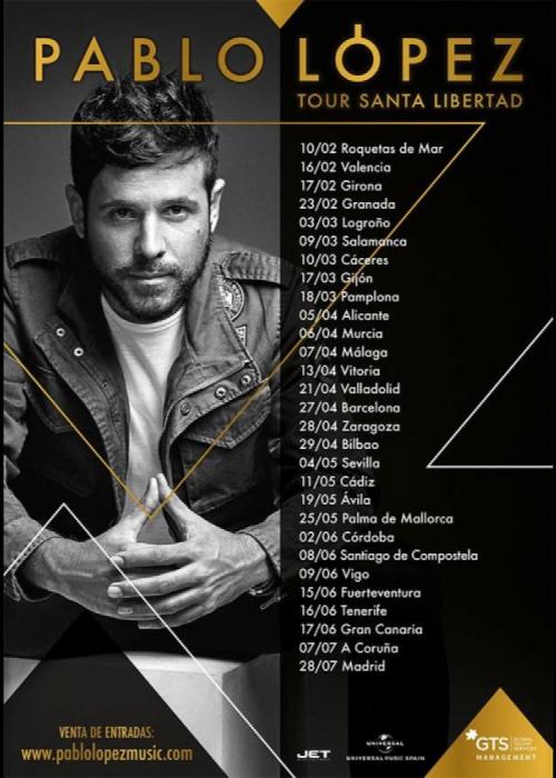 Concierto de Pablo López en Barcelona