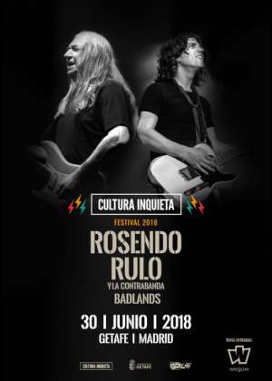 Concierto de Rosendo + Rulo y la Contrabanda + Badlands en Getafe