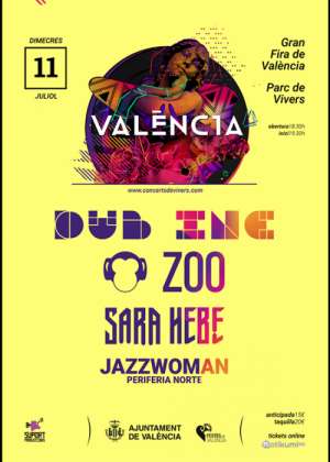 Concierto de Dub Inc + ZOO en Valencia