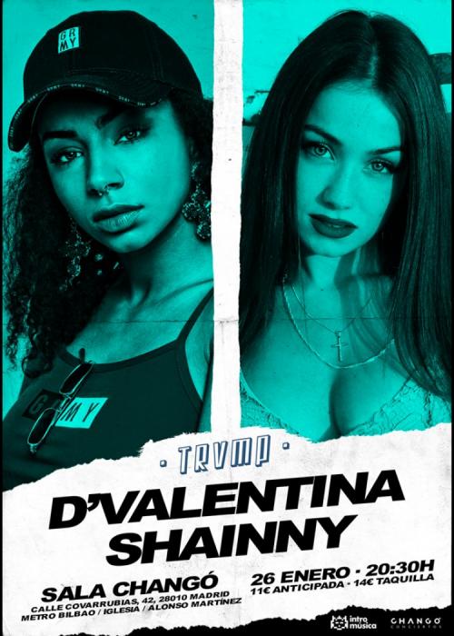 Concierto de D'Valentina + Shainny en Madrid