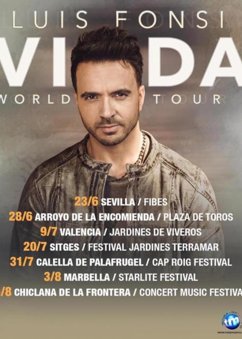 Concierto de Luis Fonsi en Pineda de Mar