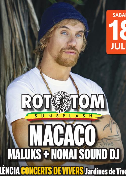 Concierto de Macaco + Maluks + Nonai Sound DJ en Valencia