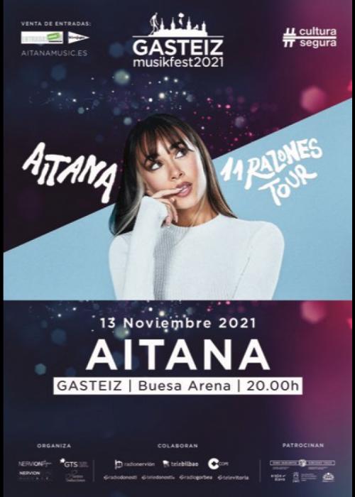 Concierto de Aitana en Vitoria-Gasteiz