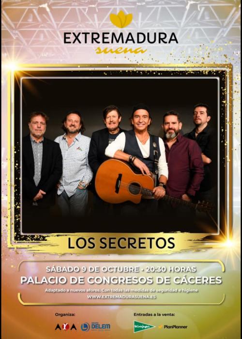 Concierto de Los Secretos en Cáceres