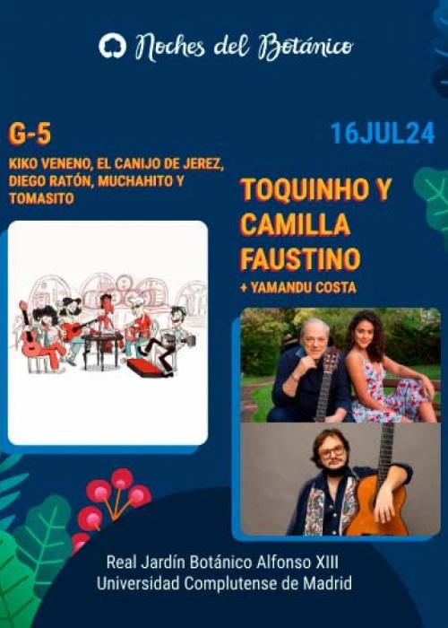 Concierto de G-5 + Toquinho Y Camilla Faustino + Yamandu Costa en Madrid