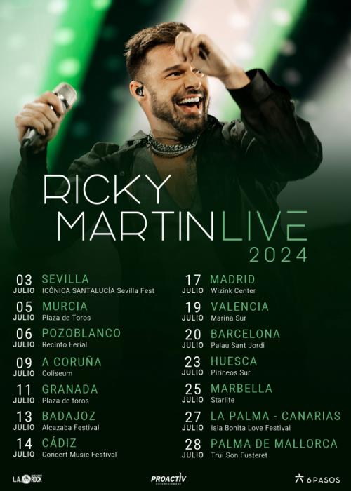 Concierto de Ricky Martin en Lanuza