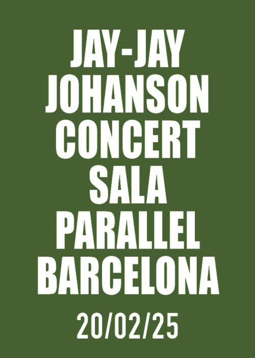 Concierto de Jay Jay Johanson en Barcelona
