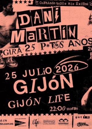Concierto de Dani Martín en Gijón
