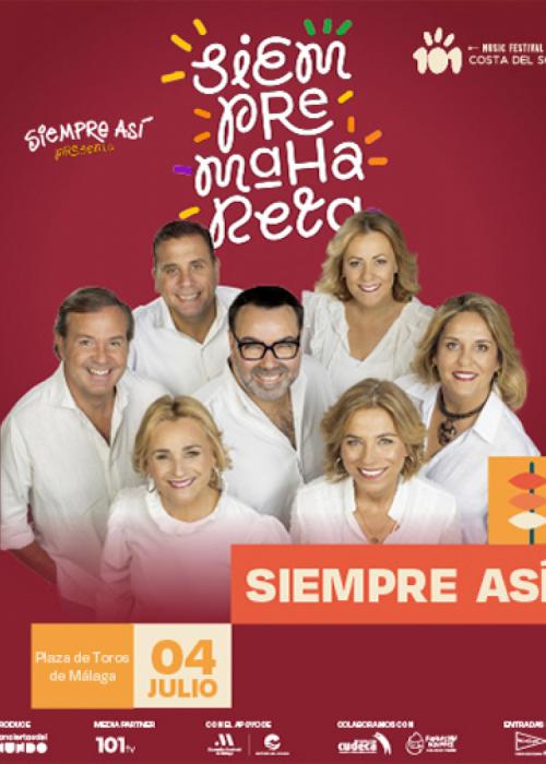 Concierto de Siempre Así en Málaga