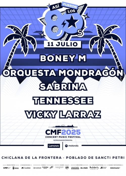 Boney M + Orquesta Mondragón + Viky Larraz + Sabrina en Chiclana de la Frontera