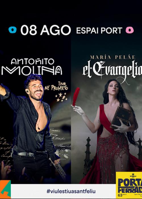 Antoñito Molina + María Peláe en Sant Feliu de Guíxols