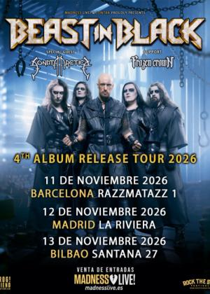 Concierto de Beast in Black + Sonata Arctica + Frozen Crown en Madrid