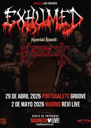 Concierto de Exhumed + Gruesome en Madrid
