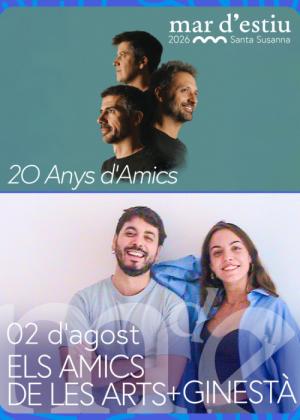 Concierto de Els Amics de les Arts en Santa Susanna