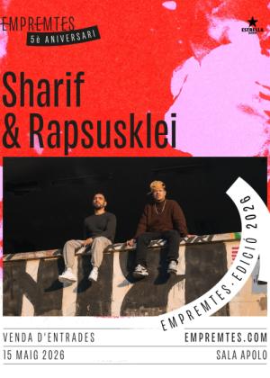 Concierto de Sharif + Rapsusklei en Barcelona