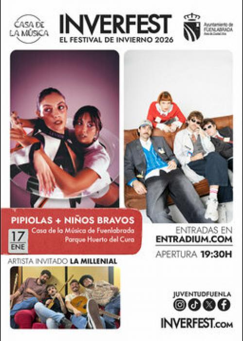 Concierto de Pipiolas + Niños Bravos en Fuenlabrada